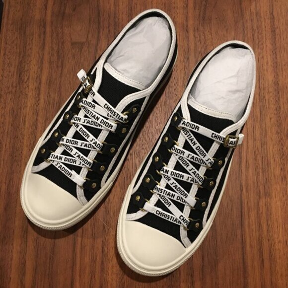 Dior Black WALK'N'DIOR Sneakers 39 - Picture 1 of 5